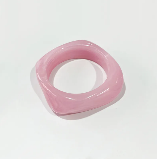 Akrilik Renkli Kare Bilezik